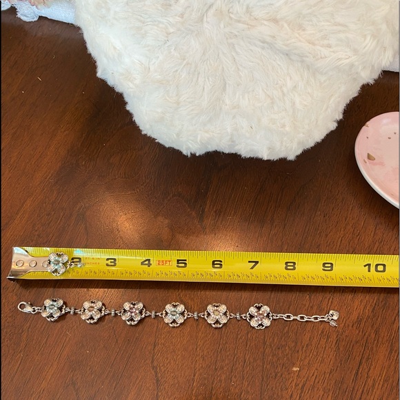 ⭐️SOLD⭐️Brighton ARIEL FLOWER blue pink crystal beads Flower bracelet earrings - Picture 12 of 16